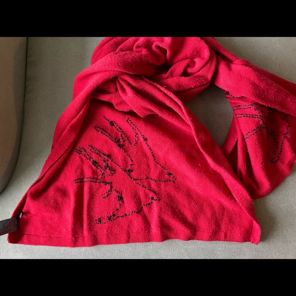 Wool Blend Knit Scarf / Wrap - Picture 3 of 3